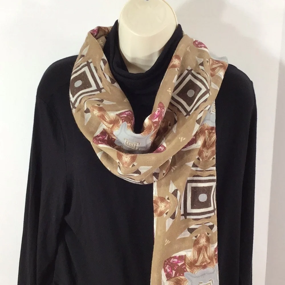 Christian Lacroix wool/silk scarf Italy